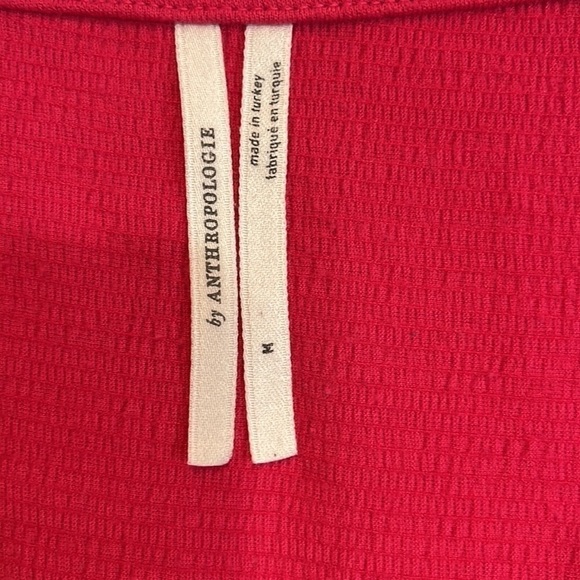 Anthropologie Pink V-Neck Top - Picture 6 of 9